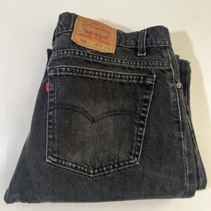 VTG 1993 Levis Jeans Mens 38x34 Black 550 Relaxed Made In‎ USA